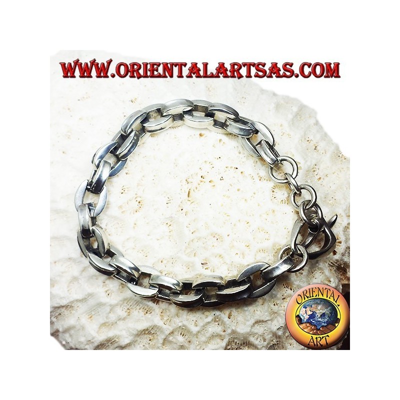 Silber-Armband, dicke Vierkantkette