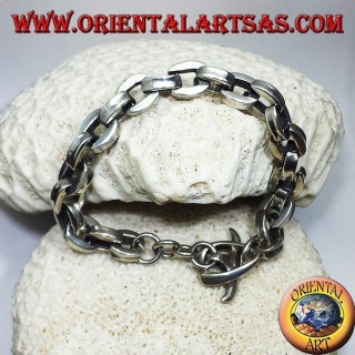 Silber-Armband, dicke Vierkantkette