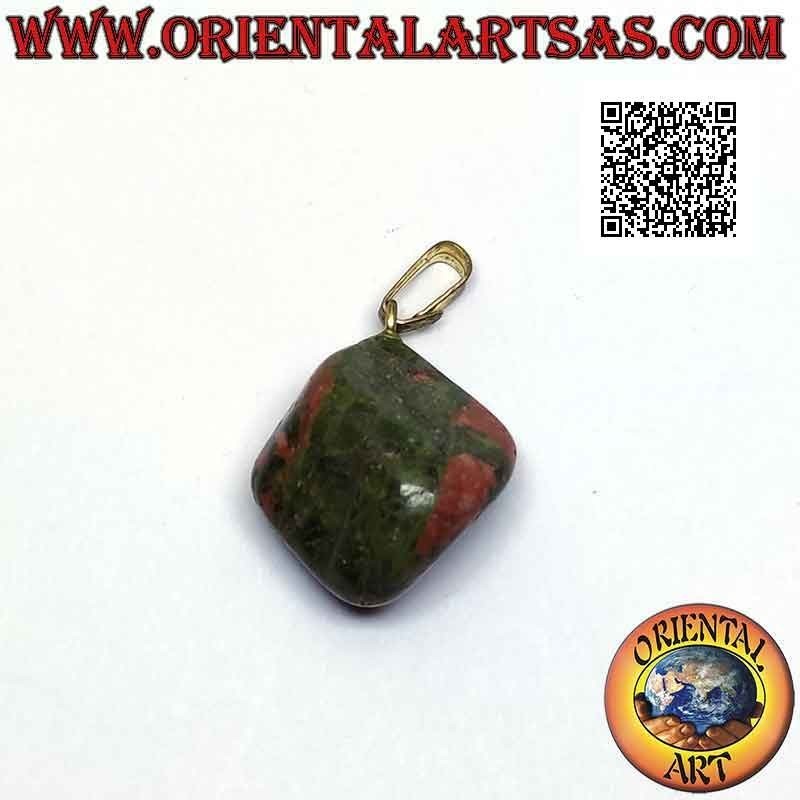 Hypoallergenic Unakite Pendant - Natural Tumbled Stone | Oriental Art