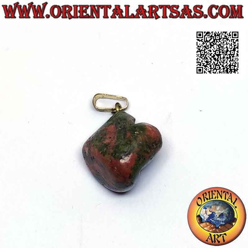 Unakite Naturale Anallergico: Ciondolo Burattato | Oriental Art
