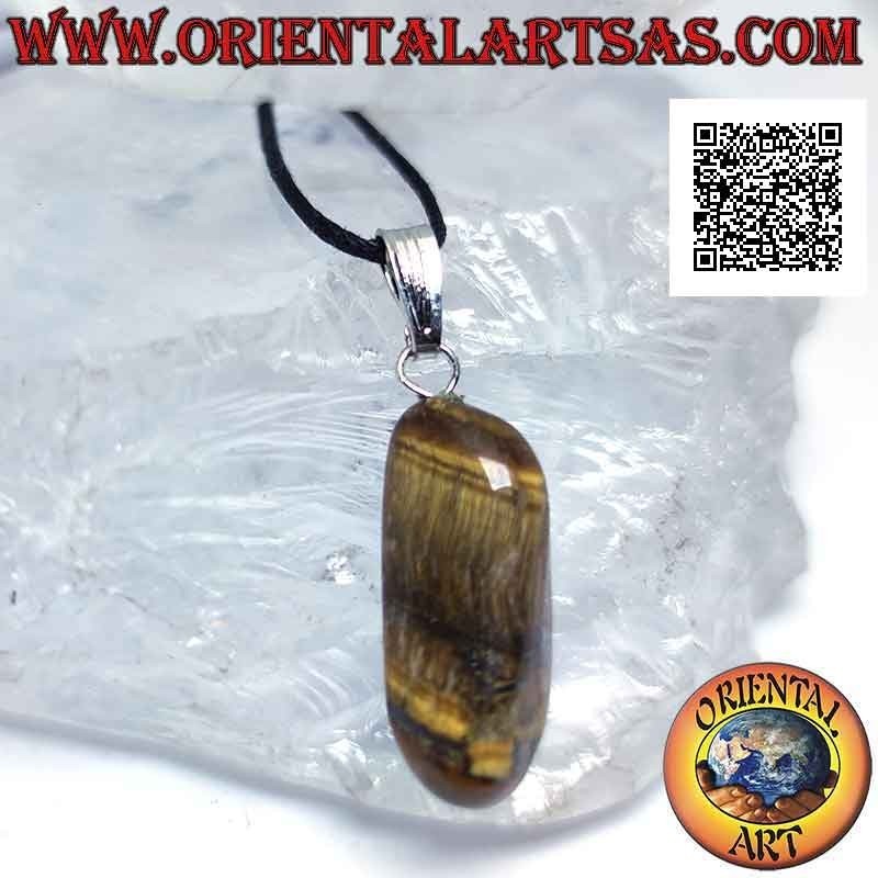 Tigerauge Anhänger getrommelt Naturstein antiallergen | Oriental Art