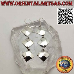 Silver leverback earrings...