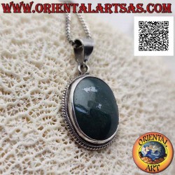 Silberanhänger mit ovalem...