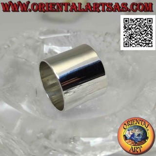 Anillo de plata con banda plana lisa (18 mm.)