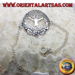 silbernes Armband, Baum des Lebens