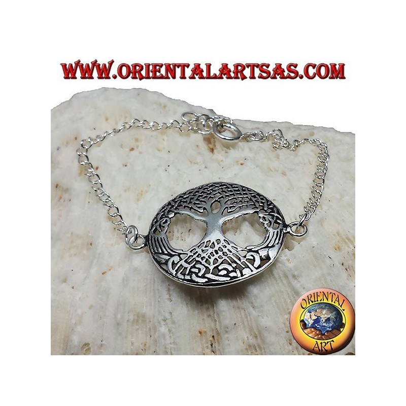 bracciale in argento albero della vita 