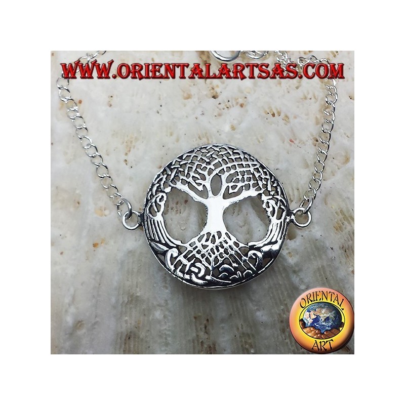 silbernes Armband, Baum des Lebens