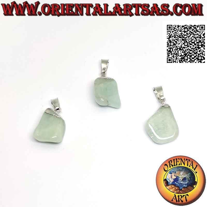 Colgante de Aguamarina Natural Rodada | Hipoalergénico