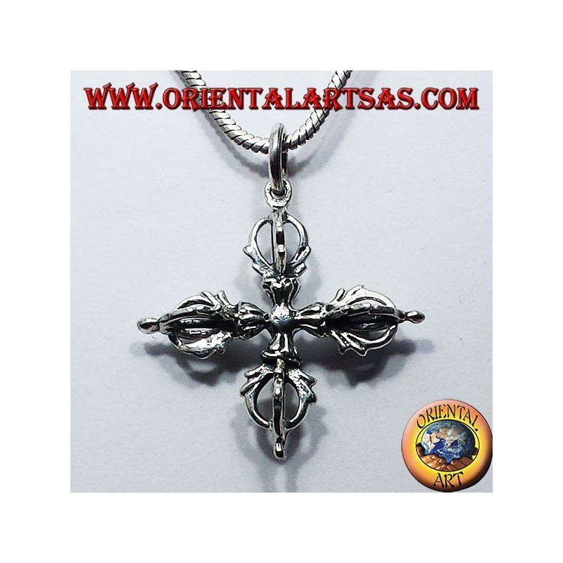colgante en plata Vajra