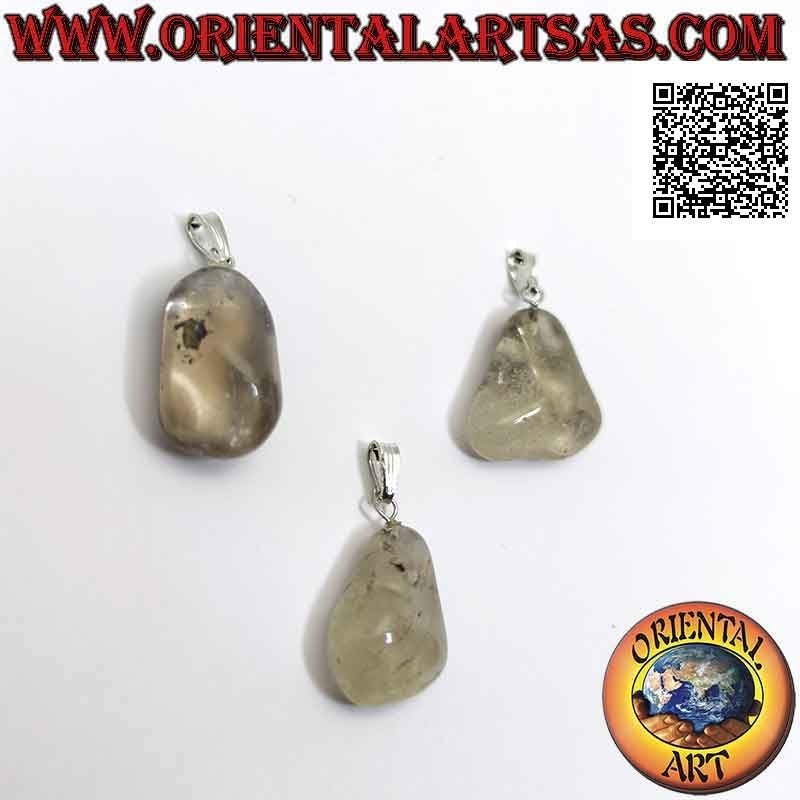 Pendentif Quartz Fumé Naturel Roulé | Hypoallergénique