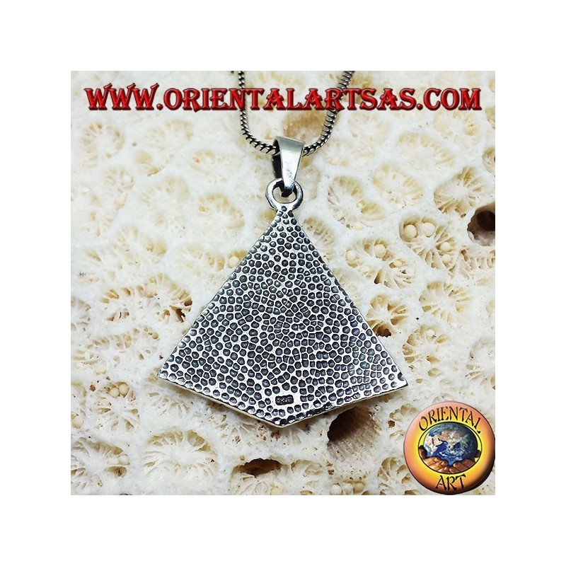 pendentif en argent Pyramide des Illuminati