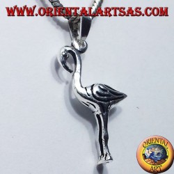 ciondolo in argento fenicottero