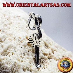 ciondolo in argento fenicottero