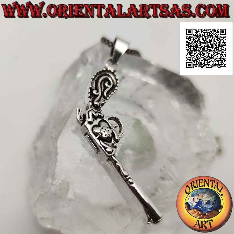 Pendentif Argent 925 Revolver | Style Western et Cowboy