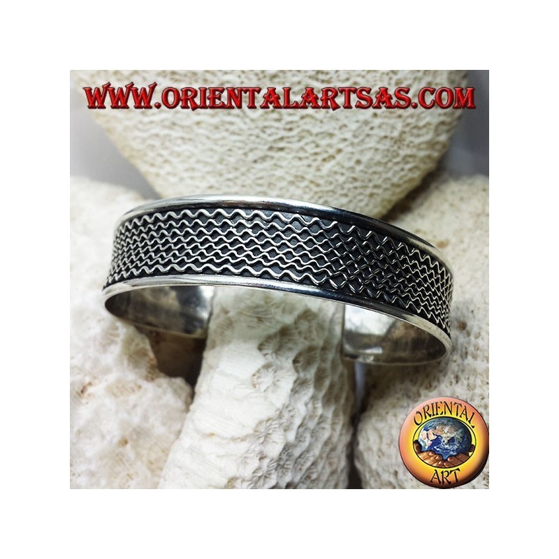 Bracelet argent, Waves main