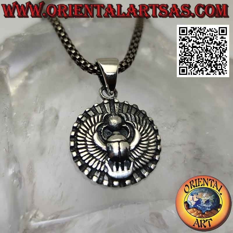 Silver pendant, dung beetle (Egyptian symbol of resurrection)