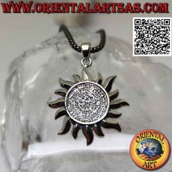 Silberanhänger, Sonne mit...