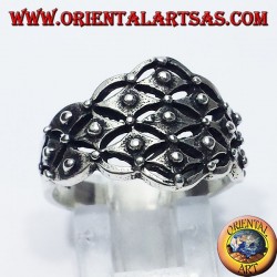 Bague en argent mariage sarde