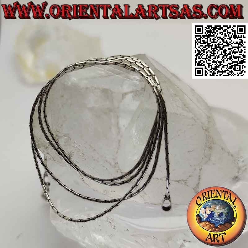 Collier chaîne en argent 925‰, lien "joint" (épaisseur 0,8 mm)