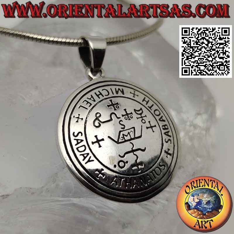 Pendentif en argent, sceau de l'archange Michel (sceaux du roi Salomon)
