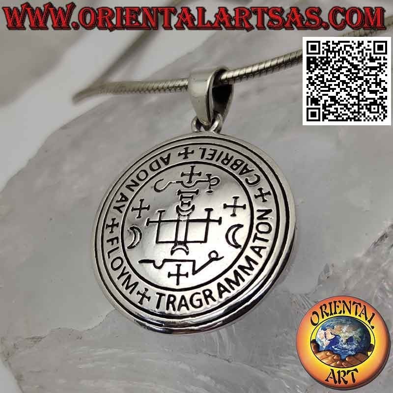 Pendentif en argent, sceau de l'archange Gabriel (sceaux du roi Salomon)