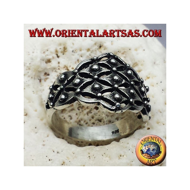 Silberring sardische Hochzeit