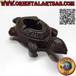 Teak wood turtle-shaped...