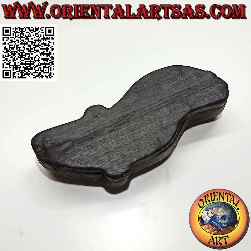 Posacenere a forma di maschera tribale in legno di Teak (sinistra)