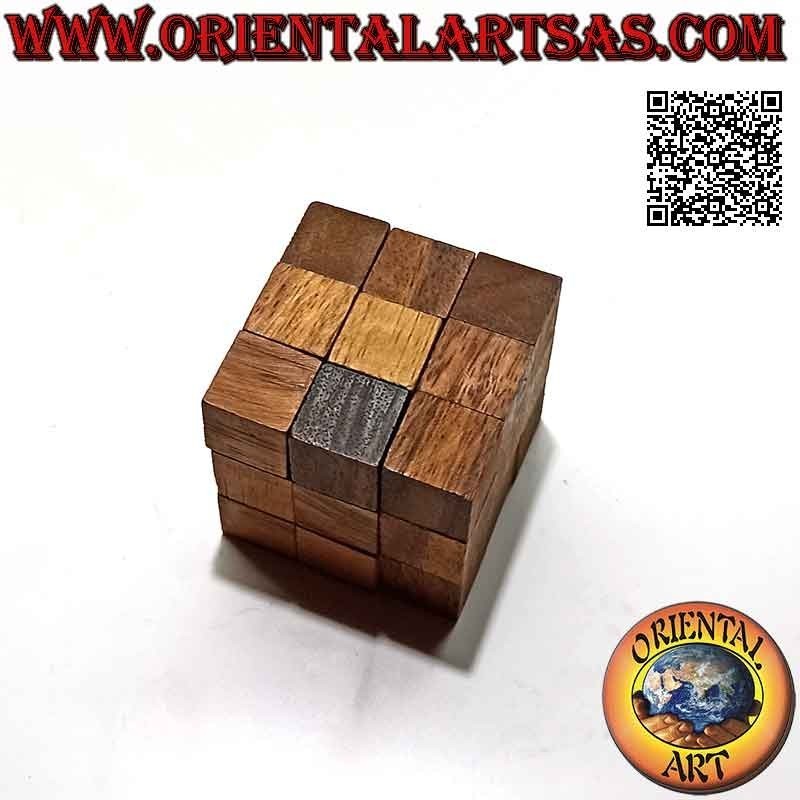 Logic game (puzzle), "magic cube" snake in suar wood (small)