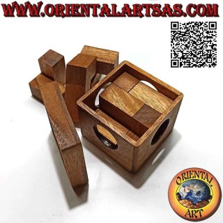 Logic game (brain teaser), "the half hour" puzzle cube by Stewart Coffin (soma cube with one solution)