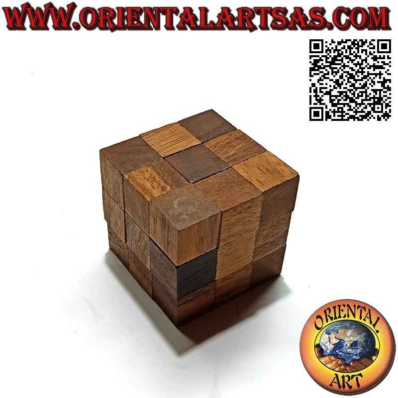 Jeu de logique (puzzle), serpent " cube magique " en bois de suar (grand)