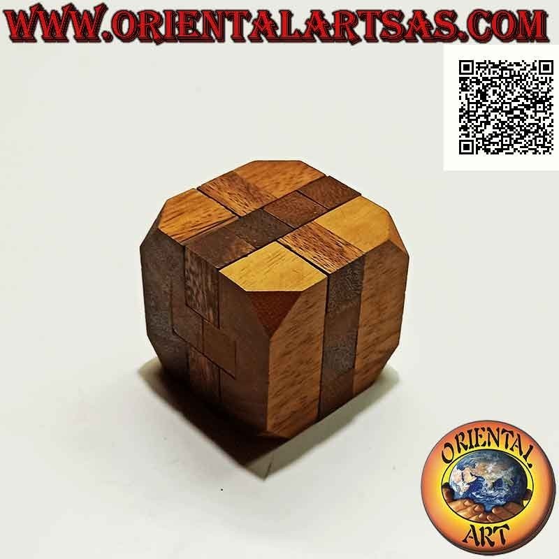Logikspiel (Puzzle), "der 3D-Diamantwürfel" in Suarholz
