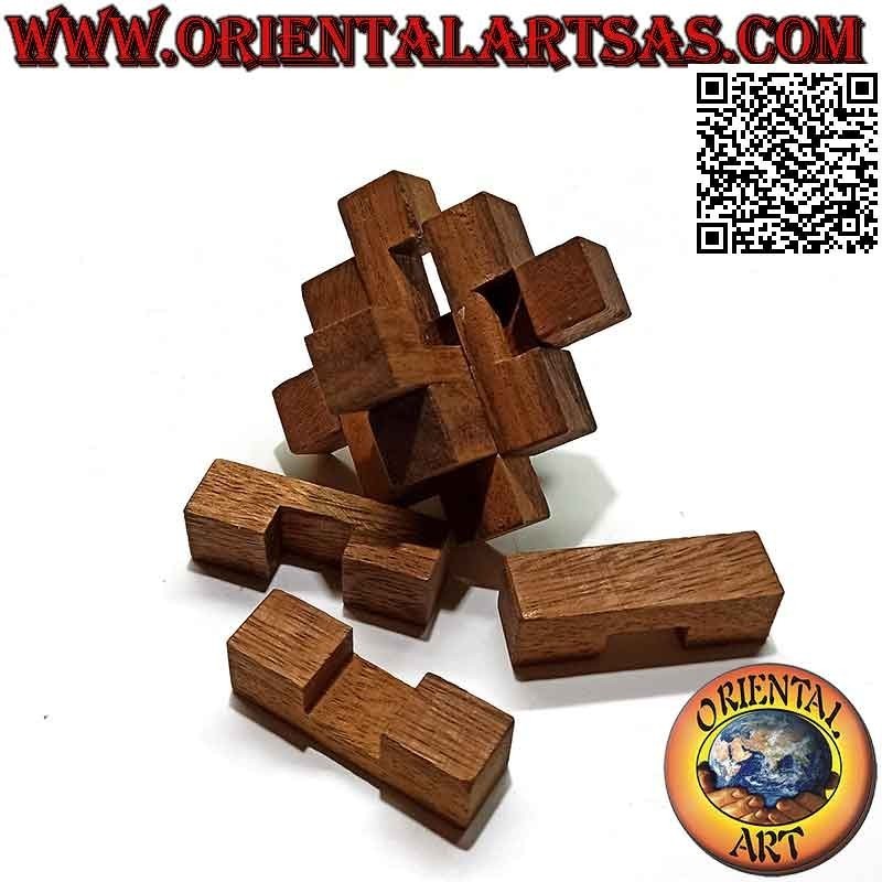 Logikspiel (Puzzle), "The Shooting Star" 9 Stk. in Suarholz