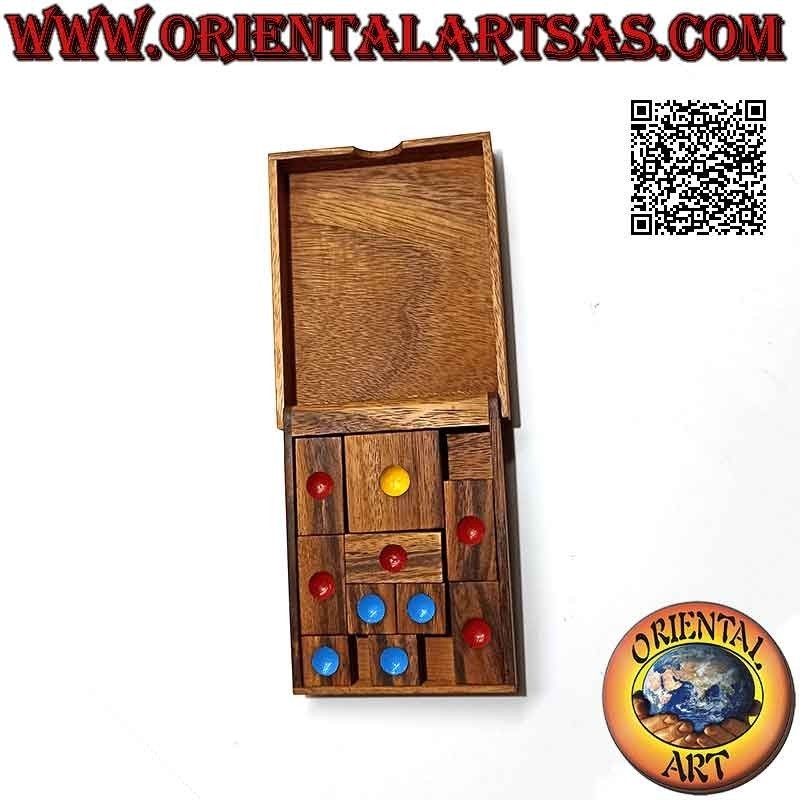 Logic game (puzzle), "Khun Phaen" (thai game) in suar wood
