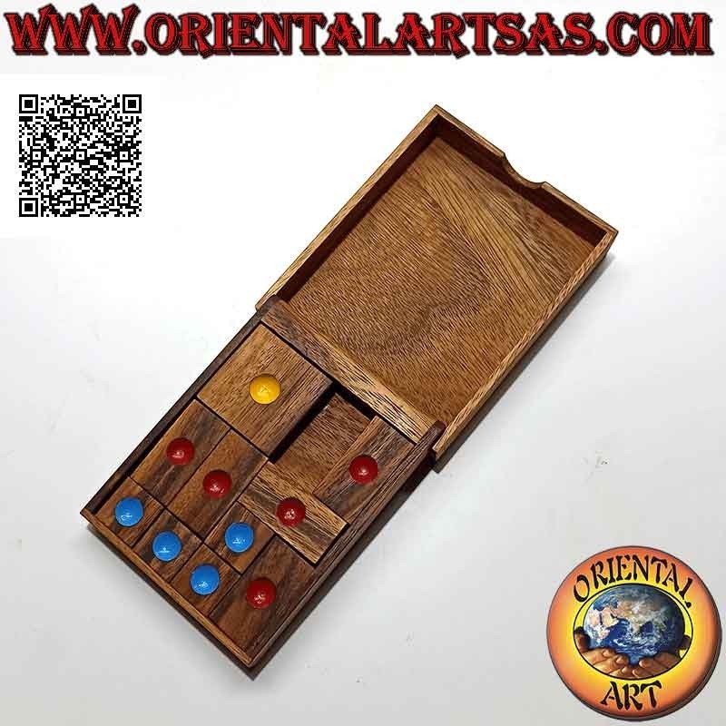 Jeu de logique (puzzle), "Khun Phaen" (jeu thaï) en bois de suar