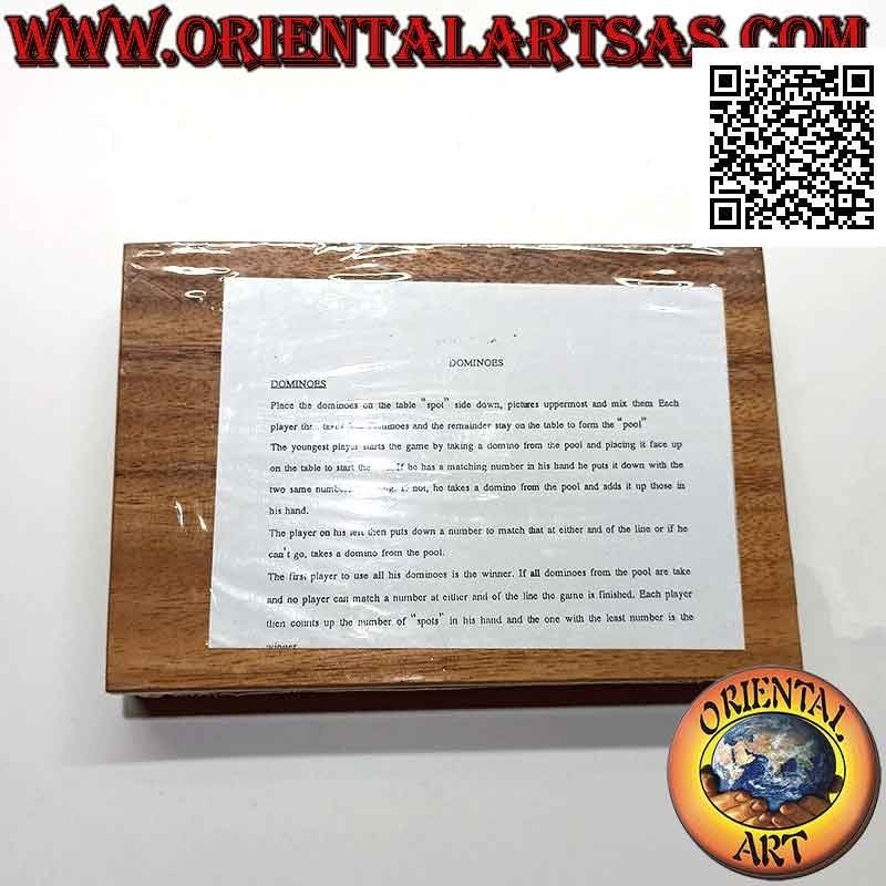 Juego de mesa "Domino" en madera de suar