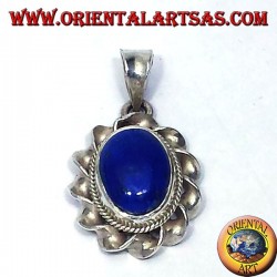 Ciondolo In Argento Con Lapislazzulo ovale