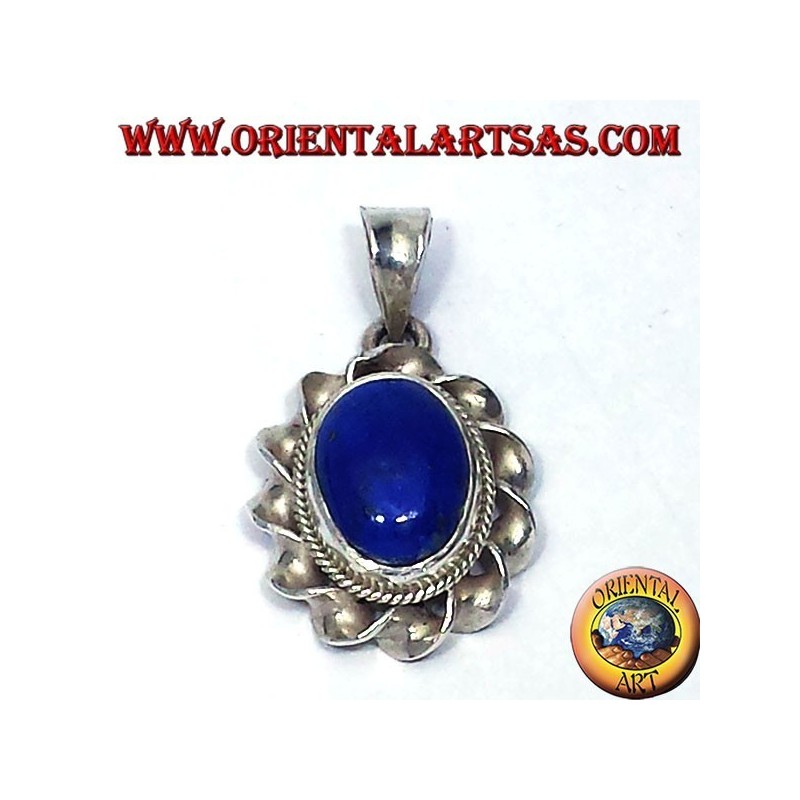 Colgante de plata con lapislázuli Oval