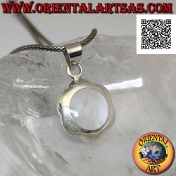 Ciondolo in argento, fiore...