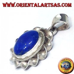 Silber-Anhänger mit Oval Lapislazuli