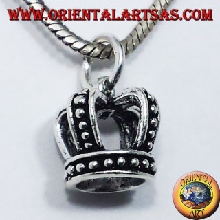 colgante de plata, corona