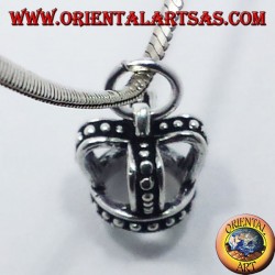 Ciondolo in argento corona