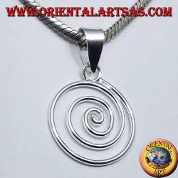 Pendentif spirale en argent