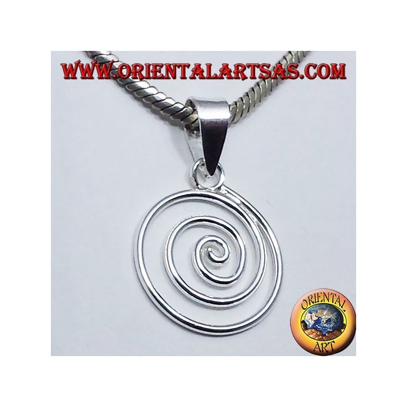 spirale ciondolo in argento