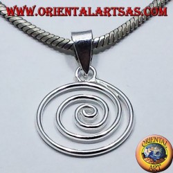 Pendentif spirale en argent
