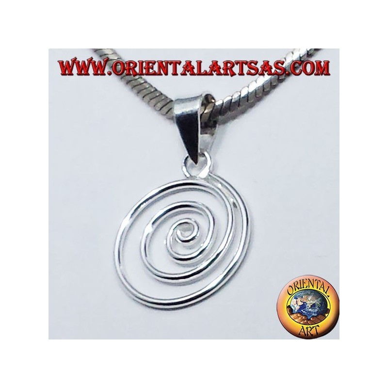 Spiral-Anhänger aus Silber