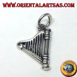 Celtic Harp pendant in silver