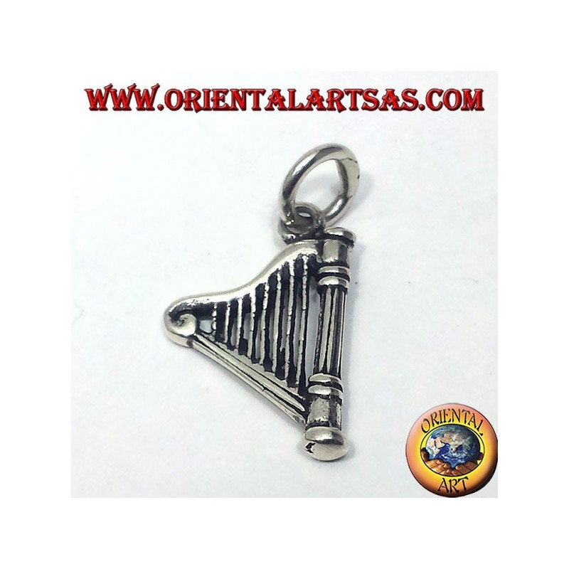Celtic Harp colgante en plata