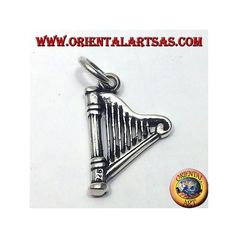 Celtic Harp colgante en plata