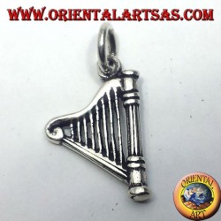 Celtic Harp pendentif en argent